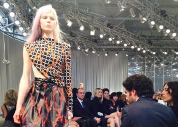 Monika Bacardi at the 2014 Louis Vuitton fashion show, prince’s palace of Monaco