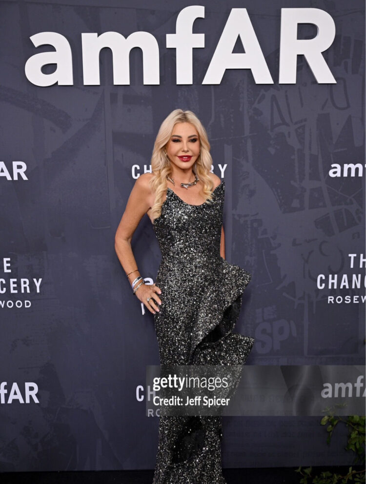 Lady Monika Bacardi Attends Inaugural amfAR London 2025 Gala