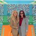 Lady Monika Bacardi and a guest posing at the Monte-Carlo Masters 2026 tennis event, showcasing elegance and style in a vibrant setting with sponsor logos including Rolex and Zegg & Cerlati.
