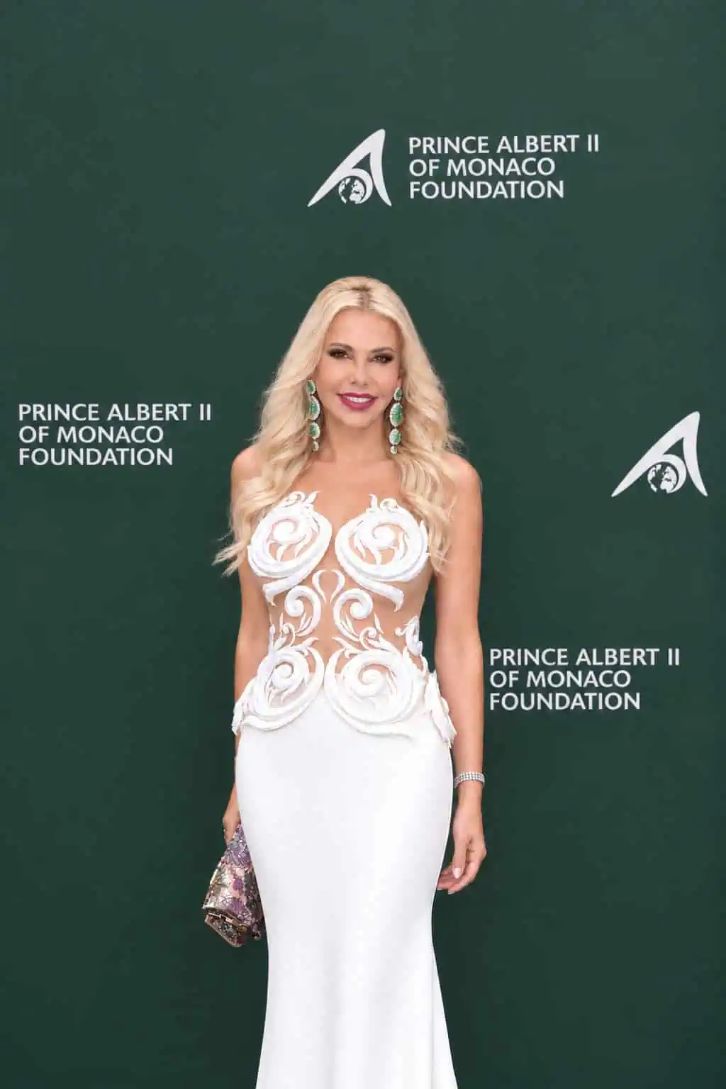 Lady Monika Bacardi Joins Prince Albert II’s Foundation for its 20th Anniversary Gala in Monaco